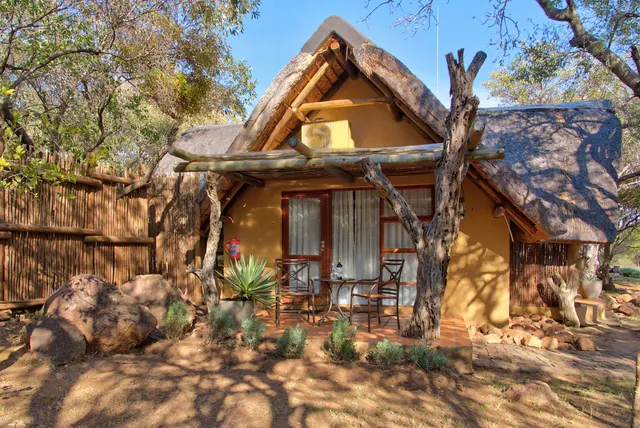 Thatched chalet exterior